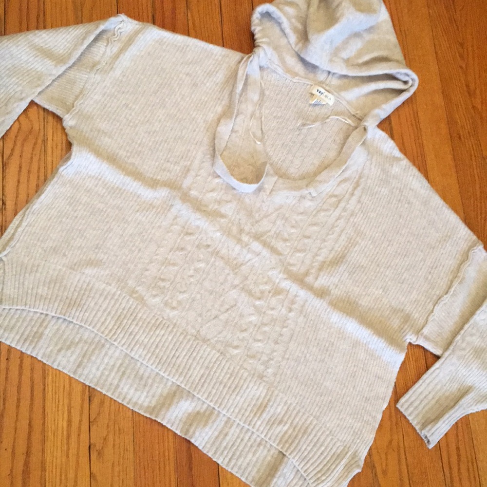 Yes Lola XS Green hooded sweater